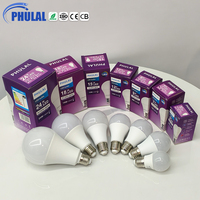 Bombilla LED de Alta Calidad y Larga Duración, Foco LED 5W 7W 9W 12W 15W 18W 24W, Bombilla LED E27 B22 para el Hogar, Venta al por Mayor