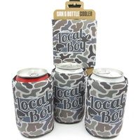 Sac isotherme promotionnel en néoprène de 12 oz couleur unie avec manchon de bouteille de boisson imprimé par sublimation pour la bière