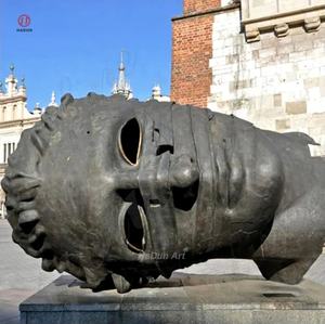 Jardín al aire libre Césped cuadrado Escultura grande de cara de bronce por <span class=keywords><strong>Igor</strong></span> <span class=keywords><strong>Mitoraj</strong></span> - Product Image 6