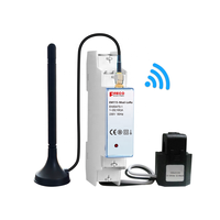 Meter Energi LoRa LoRaWAN Fase Tunggal EM115-Mod-WL 100A Meter kWh Dua Arah untuk Sistem PV Surya dengan Kontrol Ekspor Anti Aliran Balik