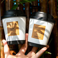 Gobelets à café en papier à double paroi biodégradables et recyclables de 10 oz et 12 oz, gobelets de qualité alimentaire à emporter avec couvercles