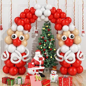 Décoration de Noël Père Noël, guirlande de ballons en latex, ensemble de ballons de Noël - Product Image 1