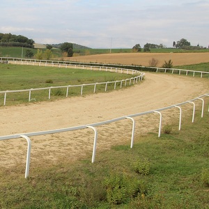 Valla portátil de PVC para <span class=keywords><strong>caballos</strong></span> para eventos de equitación Piquete de vinilo blanco Alto 1,5 m/1,2 m con poste de esquina reforzado - Product Image 1