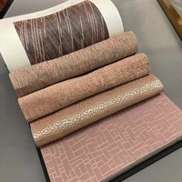 Rideaux occultants jacquard de luxe, résistants à l'eau, de poids moyen, roses, pour chambre de fille