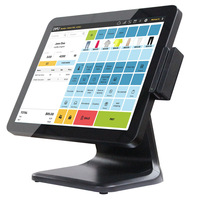 Professionnel personnalisé 15 pouces écran tactile unique Terminal système caisse enregistreuse matériel Windows Pos pour Restaurant