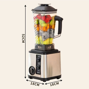Blender multifonction 8 en 1, hachoir à viande 6 en 1, blender et extracteur de jus en acier inoxydable 3L 4L 9500W, usage intensif - Product Image 5