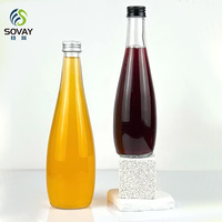 Bouteilles en verre transparentes personnalisables et rechargeables pour jus et boissons, 200ml, 300ml, 500ml, 750ml, 1L – Vente en gros