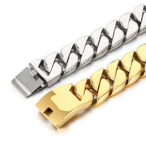 Catena Cubana Trendy e Vistosa da 31mm in Acciaio Inossidabile 316L Placcato Oro per Bracciali, Collane e Cavigliere per Uomini e Donne - Product Image 2