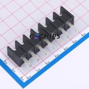 MX35H-8.25-07P-BK01-Cu-S-A Barrier Terminal Block Through hole Component THT,P=8.25mm Connector Two Sides 8.25mm 1x7P Center Pin - Product Image 2