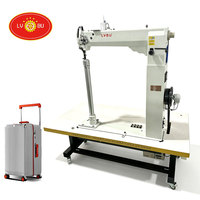 Machine à coudre industrielle à bras long LVBU 8703 pour bagages et valises, idéale pour les sacs de voyage rigides