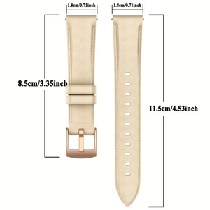 Correa de <span class=keywords><strong>Reloj</strong></span> Deportiva de Cuero Sintético de Liberación Rápida y Cómoda de 18 mm, Lisa, para Relojes Inteligentes <span class=keywords><strong>Garmin</strong></span> Vivoactive 3S 4S - Product Image 6