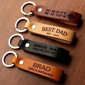Custom Laser Engraving Blank PU Leather Eco-Friendly Durable Bottle Opener Keychain - Product Image 2