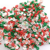 Groothandel 5mm fruitvormige kerst- en halloween sprinkles van polymeerklei voor nagels, slime, epoxyhars, knutselwerk en DIY