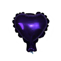 Vente flash - Mini ballons en forme de cœur de 5 pouces en feuille d'aluminium pour la décoration de fête d'anniversaire