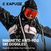 Meilleures ventes de lunettes de ski OEM Lunettes de neige personnalisées Lunettes de ski Lunettes de snowboard Lentille magnétique pour hommes femmes