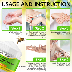 SEFUDUN Crema Naturale al Veleno d'Api per Articolazioni con Glucosamina, MSM e <span class=keywords><strong>Arnica</strong></span> per Cura Quotidiana 100g - Product Image 5
