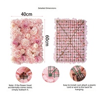 Décoration de mariage, mur de fleurs artificielles avec des roses, des hortensias, des arrangements floraux en soie, mariage, Saint-Valentin