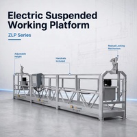 Plateforme d'accès suspendue électrique Zlp800, échafaudage suspendu à câbles pour l'étanchéité des murs extérieurs