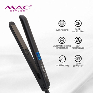Lisseur professionnel pour cheveux MAC, thérapie à la kératine, 480F, plaques en titane MCH, qualité salon, double tension, écran LCD - Product Image 3