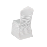 Housse de chaise en Spandex universelle lavable fantaisie housse de chaise de mariage extensible pour housses de chaise plissées à des fins décoratives