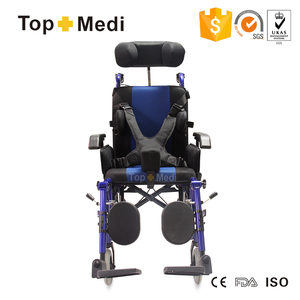 The rehabilitation therapy supplies from aluminum recliner high wheelchair for Cerebr paralysis Boy - Product Image 3