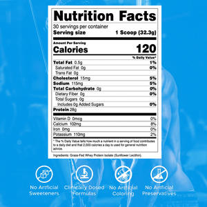 חלבון מי גבינה באיכות גבוהה לבודד אבקת עם תוסף עשב, ויטמין d להגביר את תפקוד האנרגיה לשפר את השריר - Product Image 3