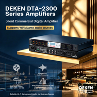 Amplificateur de puissance numérique DTA-2300 sans ventilateur 100V/70V/4-8ohm Mode Mono stéréo PFC 100 ~ 240VAC PA amplificateur Console Audio mélangeur