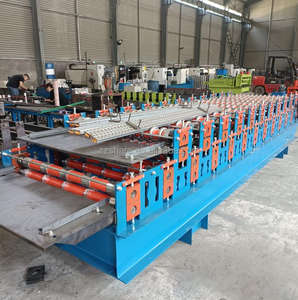 하이 퀄리티 콘크리트 지붕 타일 만들기 기계 코팅 수동 유약 지붕 시트 만들기 롤 성형 기계 - Product Image 4