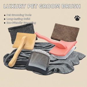 Luxury Custom Metal Long Pin Dog <b>Brush</b> <b>Wire</b> Grooming Tool for Medium and Large Pets for Cat and Dog Grooming - Product Image 3