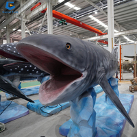 CCAA70 Animal marin préhistorique modèle réaliste animatronique mer Leedsichthys poisson animal pour exposition