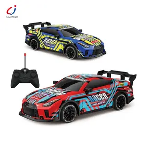 Coche de carreras de juguete rápido Chengji 1:18, función completa, luz nocturna, control remoto, coche de carreras de juguete con batería
