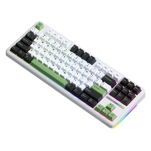 คีย์บอร์ดเกมมิ่ง AULA F87 RGB Backlit DIY แบบปรับแต่งได้ 87 ปุ่ม คีย์บอร์ดไร้สาย USB พร้อมโครงสร้างแบบ Laptop Washer - Product Image 3