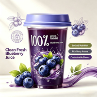 100% puur fruitextract gezonde drank verse NFC koudgeperste bosbessensap voor supermarkt retail