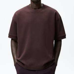 Nouveau T-shirt Homme Oversize Streetwear à Épaules Tombantes, Coupe Boxy, 100% Coton, Vierge, de Créateur, pour Fabricants - Product Image 3