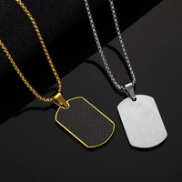 Vente chaude Accessoires Fibre Chien En Acier Inoxydable Pendentif Cross-Border Géométrique Mode Long Collier Européen et Américain