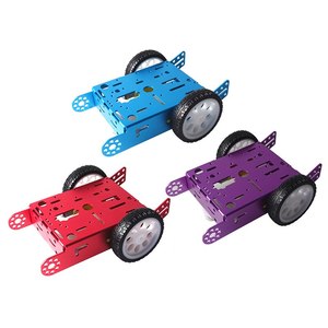 OKY5024-1 Aluminum Alloy Smart Car Chassis <b>Kit</b> Reduction Gear Motor <b>DIY</b> STEM Educational Car <b>Kit</b> - Product Image 2