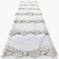 Tissu brodé de paillettes et de perles pour robe de mariée, tissu en dentelle