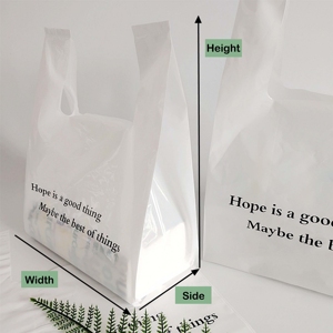 Bolsa de Plástico Personalizada con Logotipo para Camisetas, Material PE Reciclado, MOQ de 100 Piezas, para Uso en Supermercados y Exhibiciones de Ropa - Product Image 2