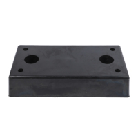 Pare-chocs en caoutchouc pour camion - Bloc de protection contre les collisions - Pare-chocs en caoutchouc noir durable - 500x250x100mm pour quais de chargement et garde-corps