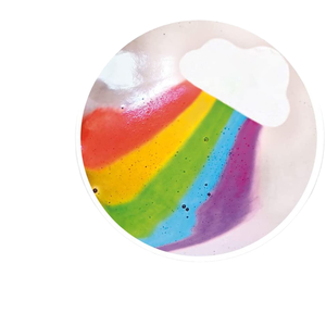 Bombas de Baño Efervescentes de Arcoíris, Luna y Nubes de Lujo, Hechas a Mano con Aceites Esenciales Naturales de Lavanda Hidratantes, Kit de Baño DIY - Product Image 1