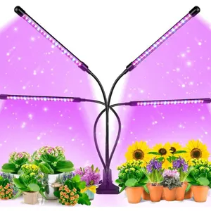 Lampe de culture de plantes d'intérieur, instrument à spectre complet avec minuterie réglable pour bacs à semis, fleurs et plantes d'intérieur