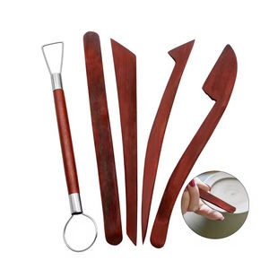 Scultura in argilla intaglio coltello in <span class=keywords><strong>legno</strong></span> ceramica argilla strumento <span class=keywords><strong>per</strong></span> modanatura argilla fatta da te strumenti scolpiti in argilla intagliati 5 pz/set - Product Image 2