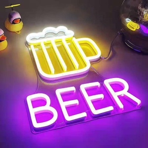 Luckyysign-<span class=keywords><strong>ampoule</strong></span> Led avec Logo, rétroéclairage, pour magasin de barbier, salles de bains, éclairage clignotant, <span class=keywords><strong>ampoule</strong></span> avec lettres, néon en acrylique - Product Image 2
