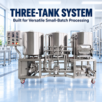 Équipement de brassage de bière 100L 200L 500L, cuve sous pression, machine de fermentation, garantie 4 ans, 2800KG, triphasé 380V 50Hz