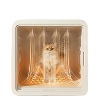 Boîte de séchage pour animaux domestiques, design à température constante et économe en énergie, séchoir intelligent pour poils d'animaux pour le bain quotidien des chats et des chiens