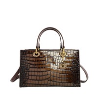Sac fourre-tout de luxe en cuir véritable pour femme 2025 – Grande capacité, motif pierre rétro, inspiré des créateurs européens et américains