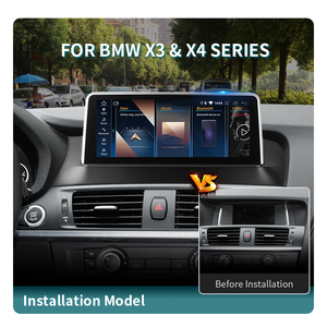 Radio para Auto KLYDE de 10.25/12.3'' con Android 13 para <span class=keywords><strong>BMW</strong></span> X3/<span class=keywords><strong>X4</strong></span> (F25/F26/E83) 2006-2017 con CarPlay Inalámbrico, Pantalla Estéreo RGB - Product Image 2