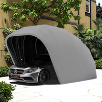 Amas Personnalisé B Taille 5.9M Fer Galvanisé Rétractable Extérieur Carport Portable Voiture Pliable Garage Extérieur Abri Voiture Pliable
