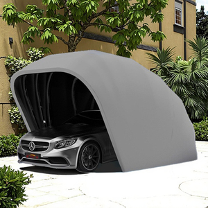 Amas Personnalisé B Taille 5.9M Fer Galvanisé Rétractable Extérieur Carport Portable Voiture Pliable Garage Extérieur Abri Voiture Pliable - Product Image 1