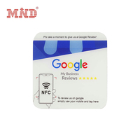 Autocollants personnalisés imprimés en acrylique pour plaques NFC NTAG 213, pour réseaux sociaux